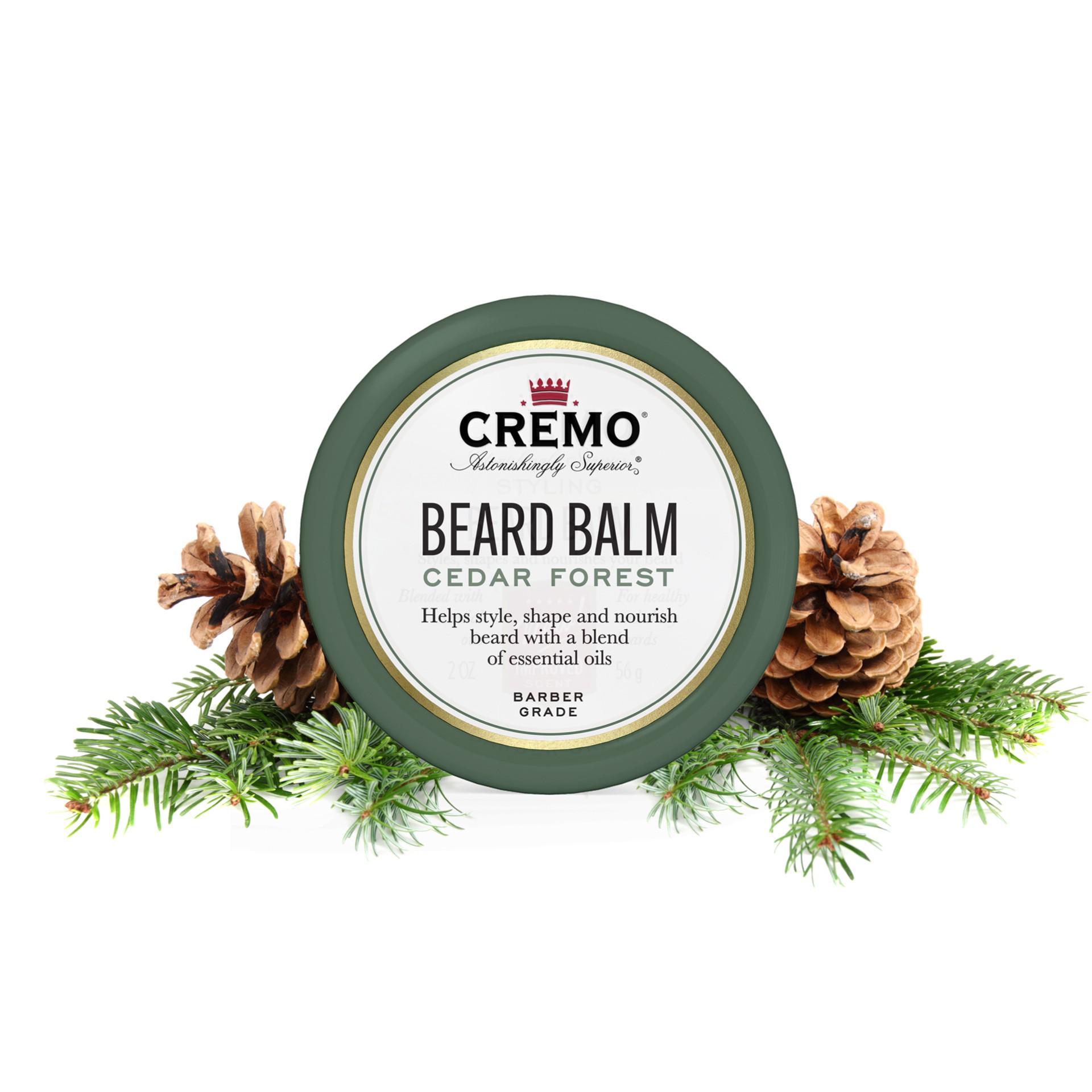 slide 7 of 7, Cremo 00853382004346 - Cremo Cedar Forest Beard Balm 2 oz, 1 cnt