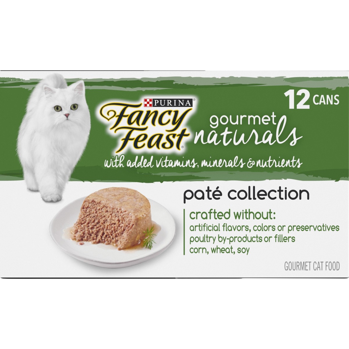 slide 13 of 17, Fancy Feast Gourmet Naturals Indoor, Weight Control Pate Wet Cat Food Variety Pack, 12 ct; 3 oz