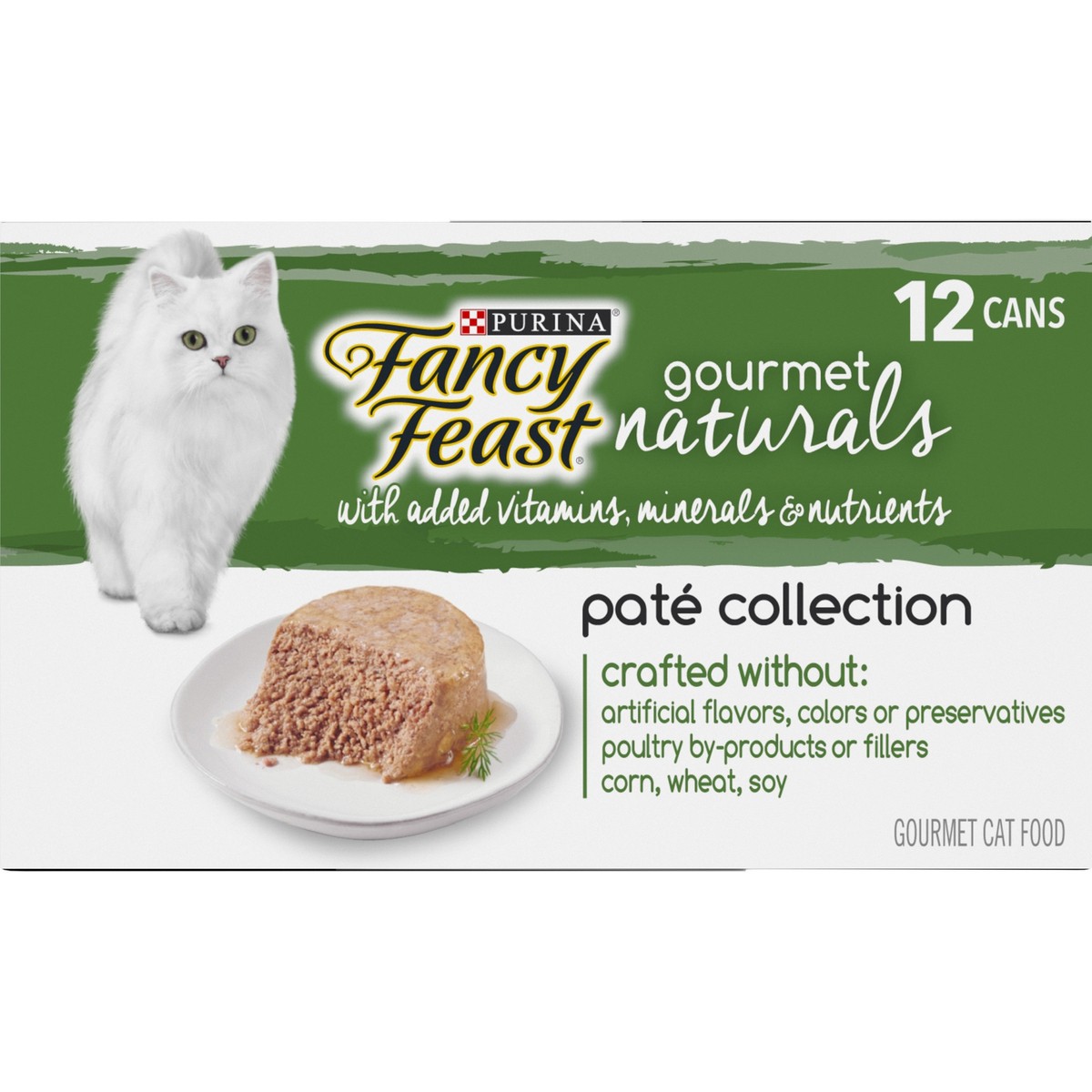 slide 9 of 17, Fancy Feast Gourmet Naturals Indoor, Weight Control Pate Wet Cat Food Variety Pack, 12 ct; 3 oz