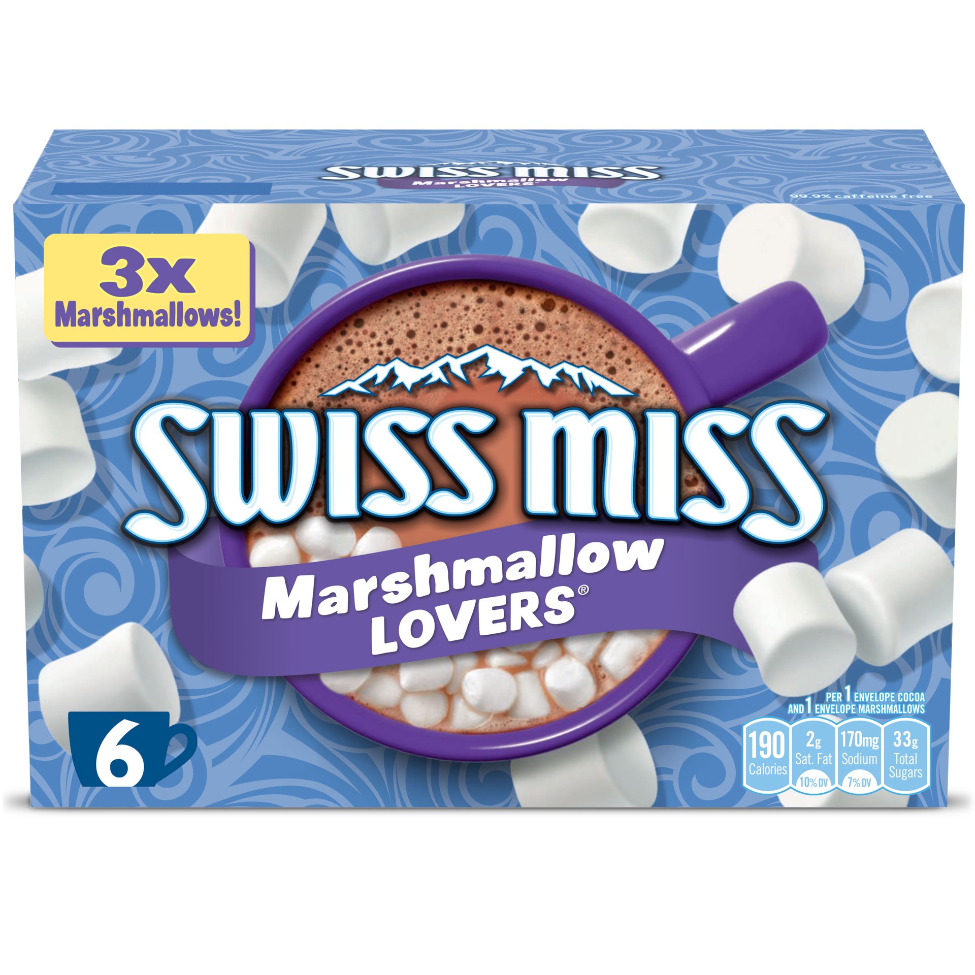 slide 1 of 5, Swiss Miss Marshmallow Lovers Hot Cocoa Mix 6 ea, 12 ct