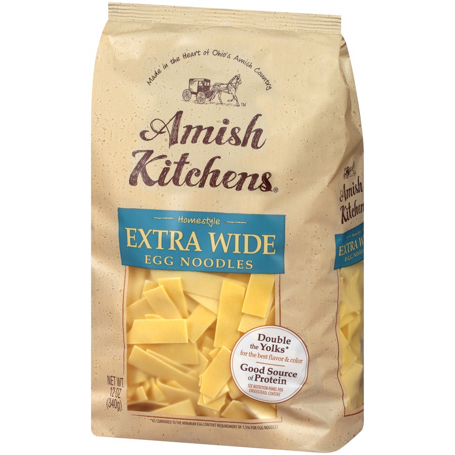 slide 5 of 8, Amish Kitchens Extra Wide Noodles, 12 oz