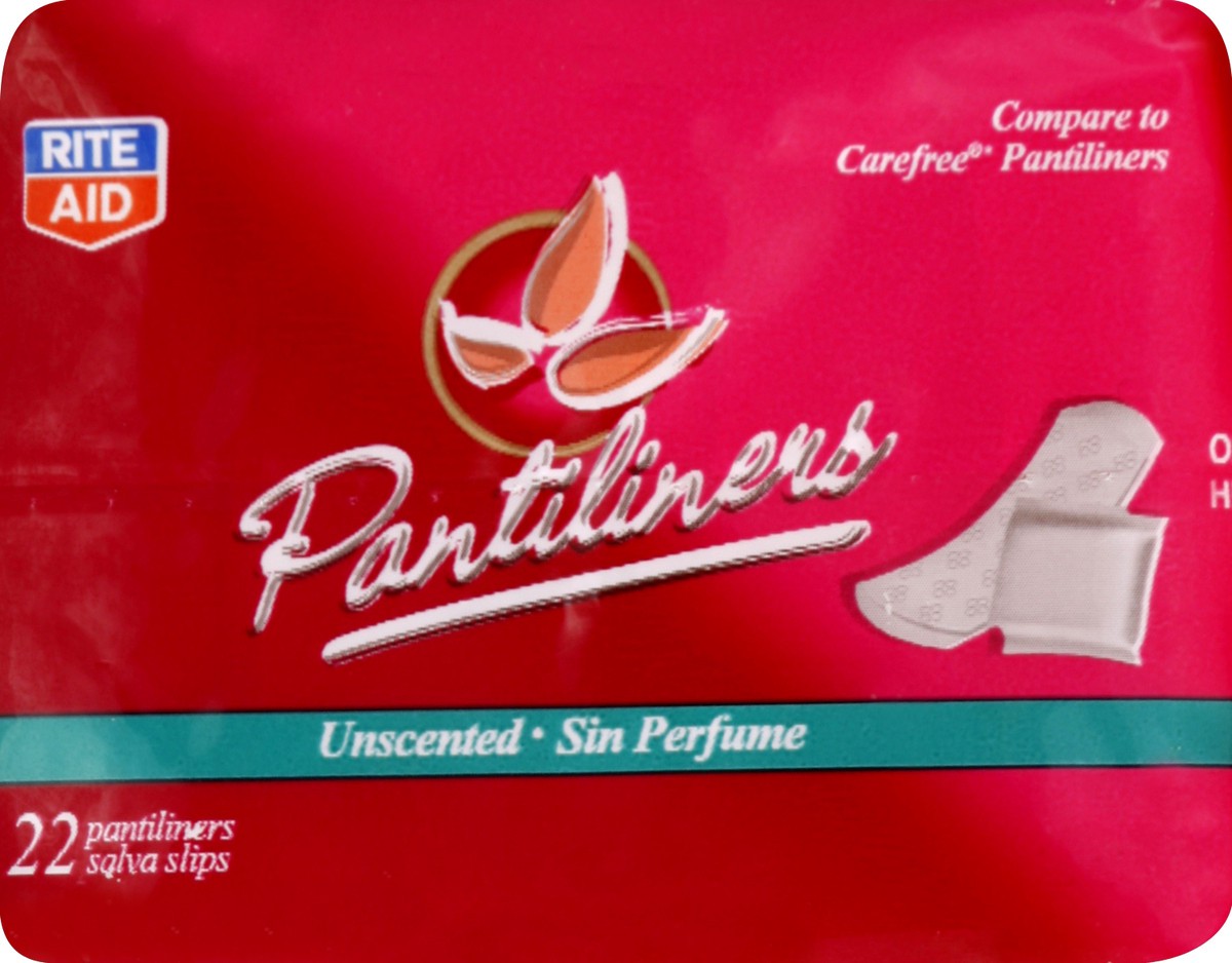 slide 2 of 6, Rite Aid Pantiliners, Regular, Unscented, 22 ct