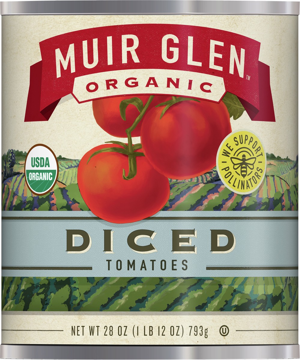 slide 8 of 9, Muir Glen Diced Canned Tomatoes, 28 oz., 28 oz