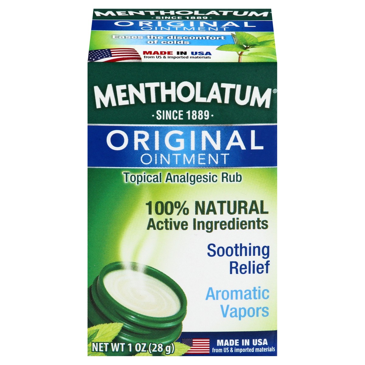 slide 1 of 1, Mentholatum Cold Care Aromatic Ointment Jar, 1 ct