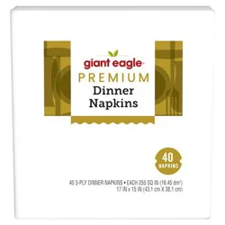 Giant Eagle Premium Dinner Napkins, 3-Ply