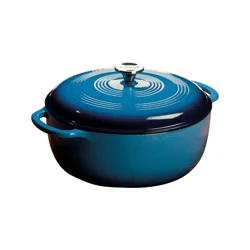 Lodge 7.5 qt Cast Iron Enamel Dutch Oven Blue