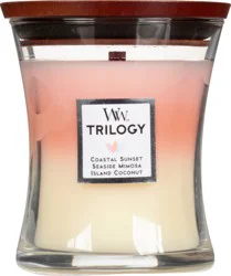 WW Trilogy Coastal Sunset Seaside Mimosa Island Coconut Candle 1 ea