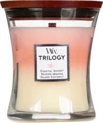 WW Trilogy Coastal Sunset Seaside Mimosa Island Coconut Candle 1 ea