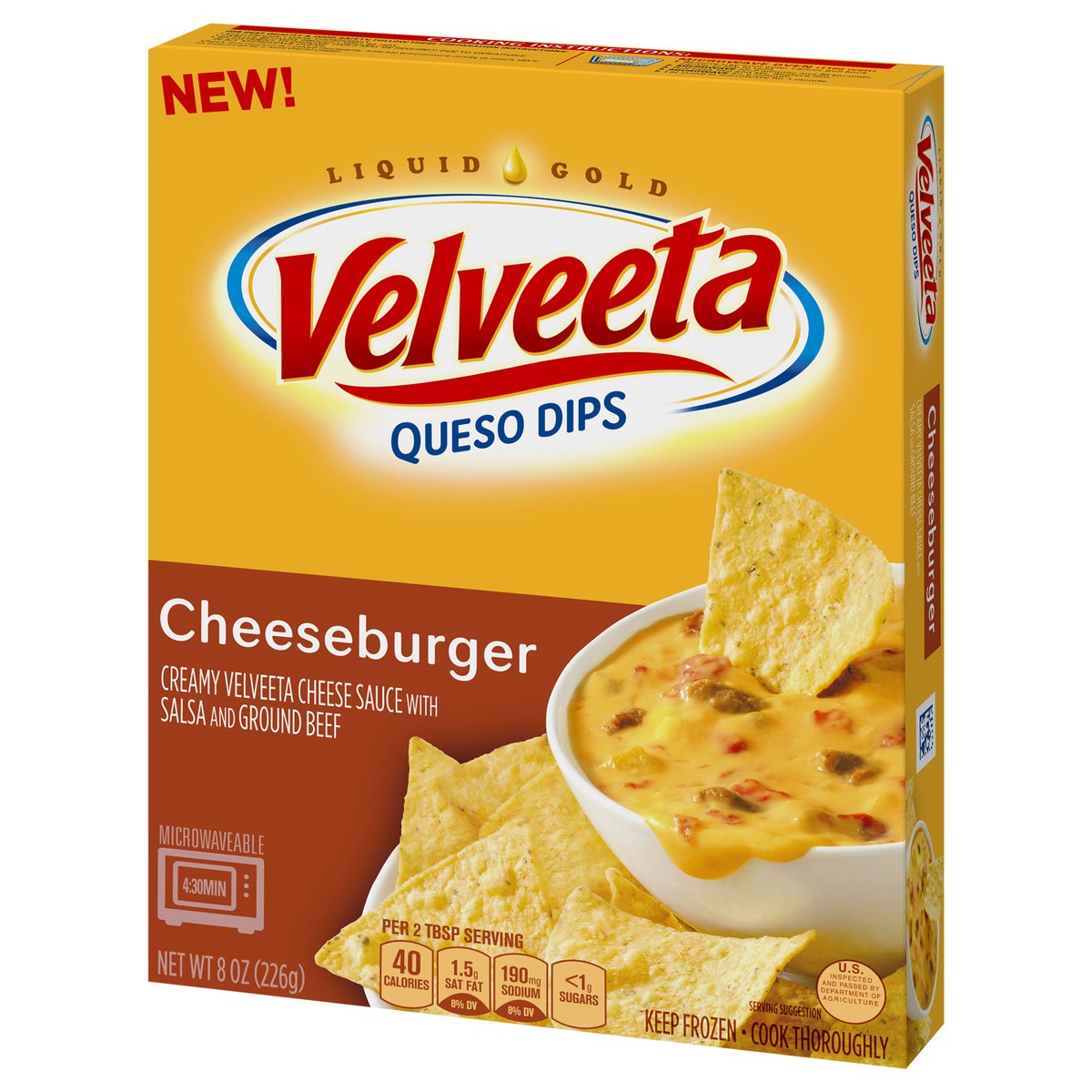 slide 12 of 13, Velveeta Cheeseburger Queso Dips 8 oz Box, 8 oz