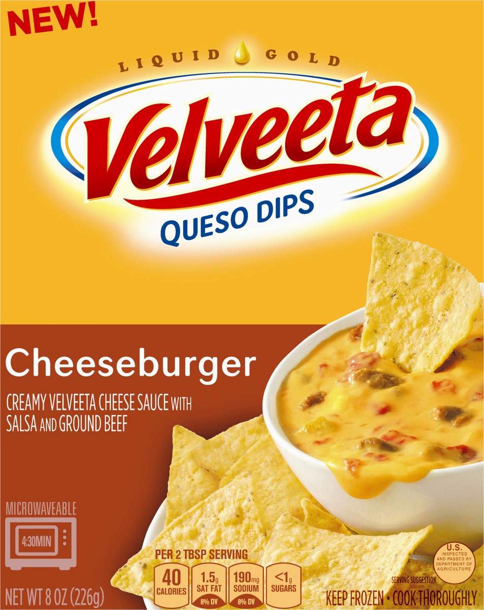 slide 2 of 13, Velveeta Cheeseburger Queso Dips 8 oz Box, 8 oz