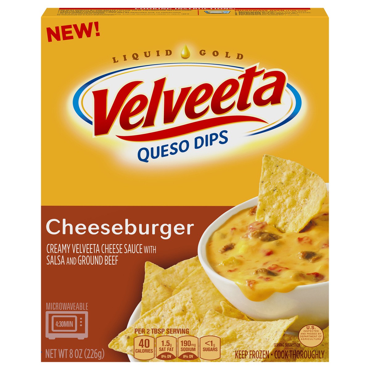 slide 1 of 13, Velveeta Cheeseburger Queso Dips 8 oz Box, 8 oz