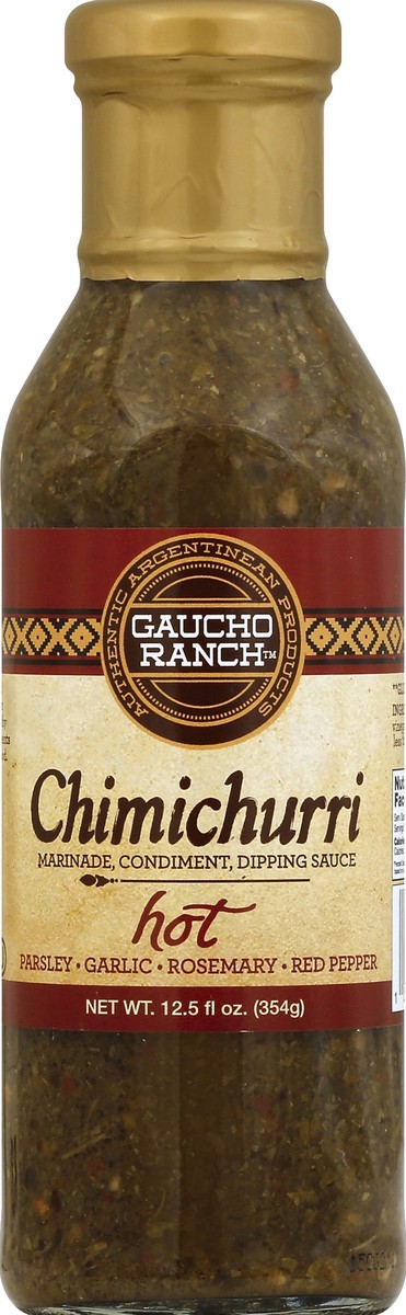 slide 3 of 3, Gaucho Ranch Gaucho Hot Chimchri Sce, 12.5 oz