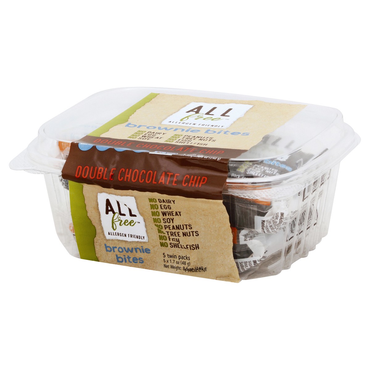 slide 5 of 11, O'Doughs Bites Double Chocolate Chip Brownie 5 - 1.7 oz Packs,