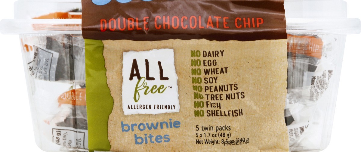 slide 4 of 11, O'Doughs Bites Double Chocolate Chip Brownie 5 - 1.7 oz Packs,
