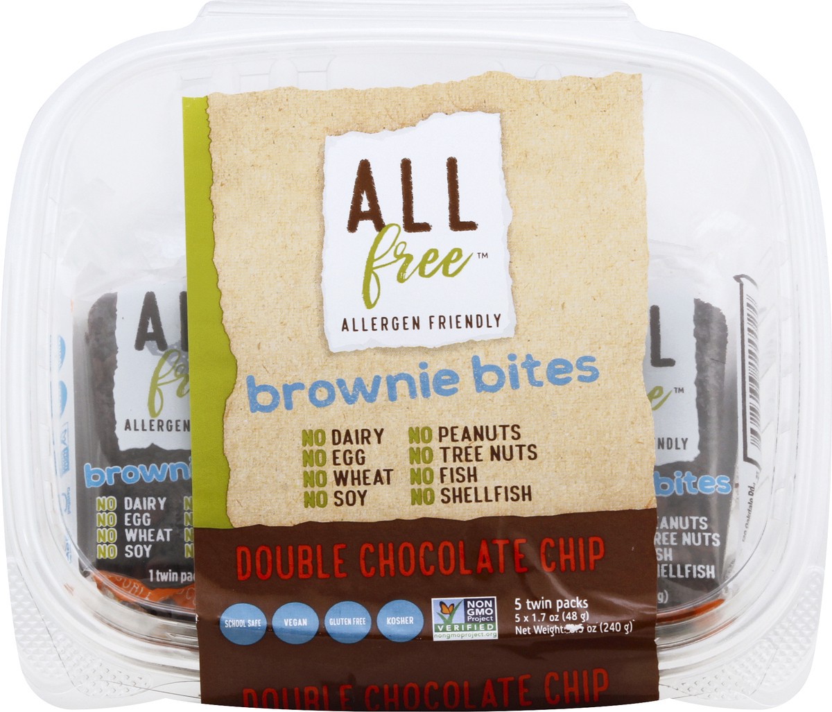 slide 3 of 11, O'Doughs Bites Double Chocolate Chip Brownie 5 - 1.7 oz Packs,