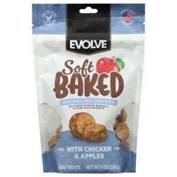 Evolve Soft Baked Dog Treats with Chicken & Apples 8 oz