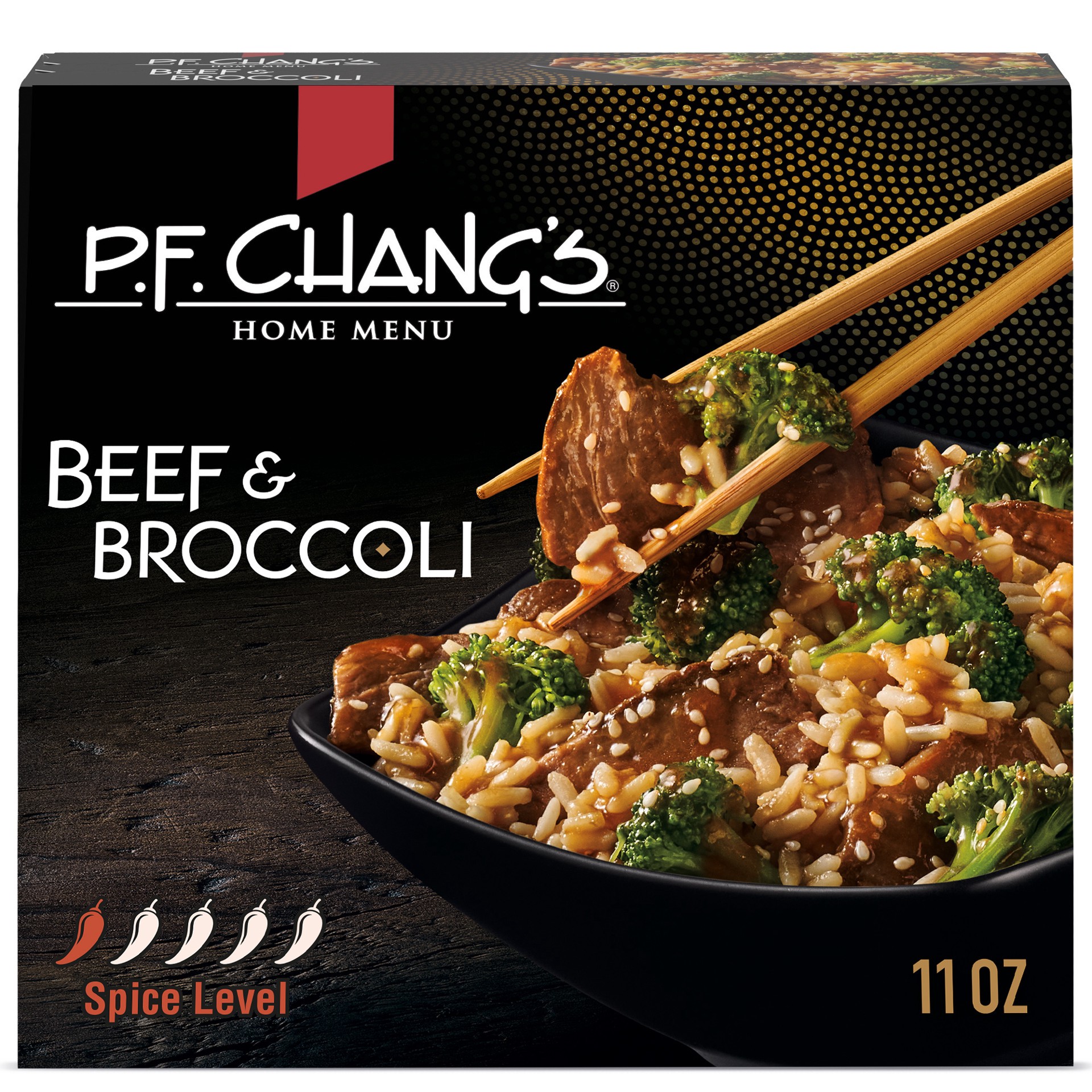 slide 1 of 5, P.F. Chang's Home Menu Beef and Broccoli Bowl, Frozen Meal, 11 oz., 11 oz