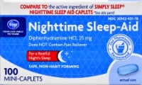 slide 1 of 1, Kroger Nighttime Sleepaid Caplets, 100 ct