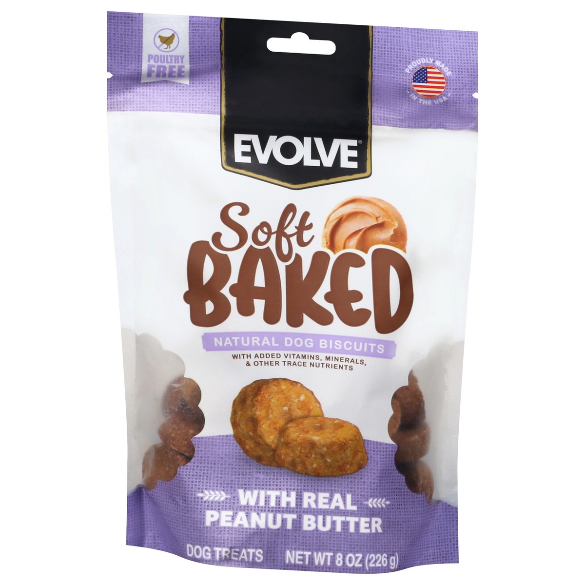 slide 3 of 4, Evolve Soft Peanut Butter Biscuits, 8 oz