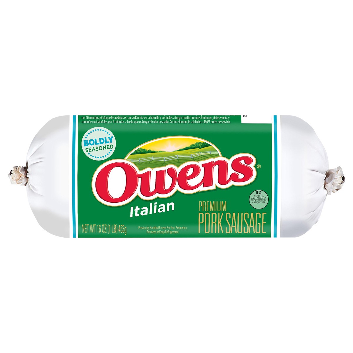 slide 9 of 9, Owens Italian Sausage Chub, 16 oz