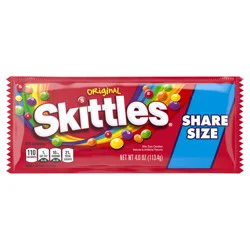 SKITTLES Original Chewy Candy, Share Size, 4 oz Bag