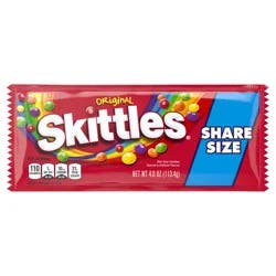 SKITTLES Original Chewy Candy, Share Size, 4 oz Bag