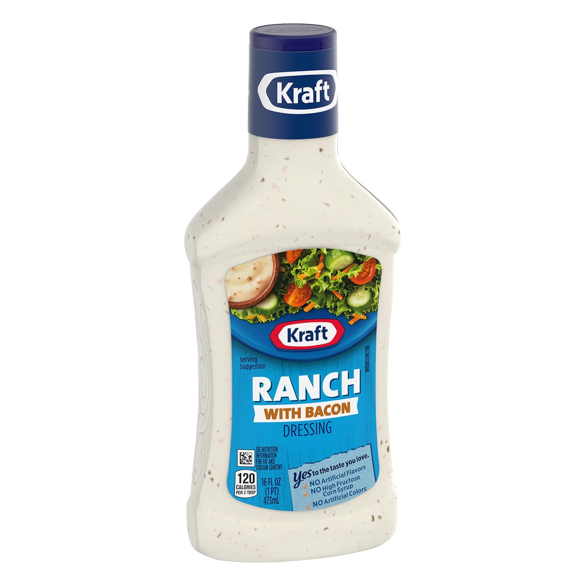 slide 3 of 9, Kraft Ranch Salad Dressing with Bacon, 16 fl oz Bottle, 16 fl oz