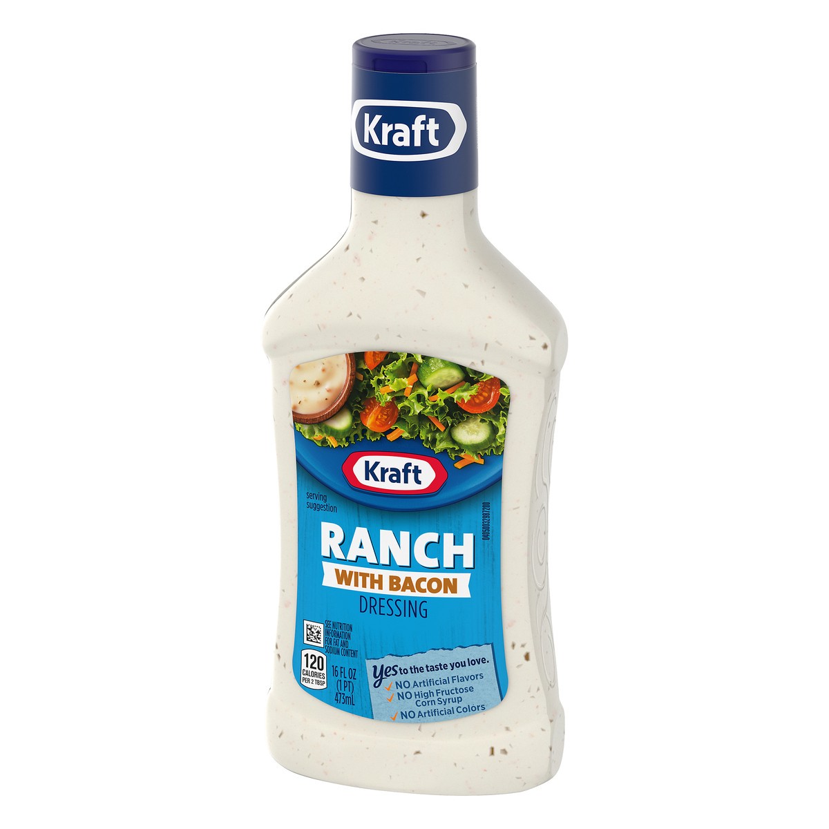 slide 9 of 9, Kraft Ranch Salad Dressing with Bacon, 16 fl oz Bottle, 16 fl oz