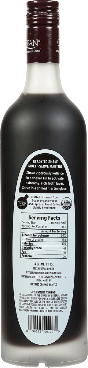 slide 10 of 12, Ocean Vodka Organic Espresso Martini, 1 liter