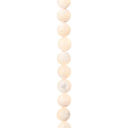 slide 1 of 3, 7mm Light Pink Mother Of Pearl Round Beads By Bead Landing, 7mm
