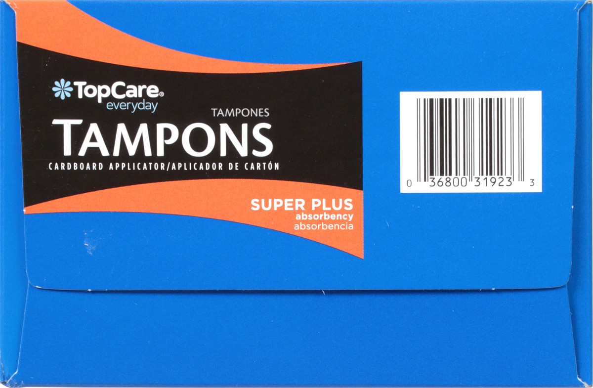 slide 4 of 9, TopCare Everyday Super Plus Absorbency Unscented Tampons 40 ea, 40 ct