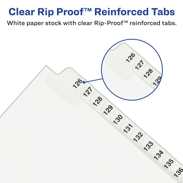 slide 4 of 6, Avery® Premium Collated Legal Dividers Avery® Style, Side-Tab, 1-25 & Table Of Contents, 8-1/2"" x 11"", 1 ct