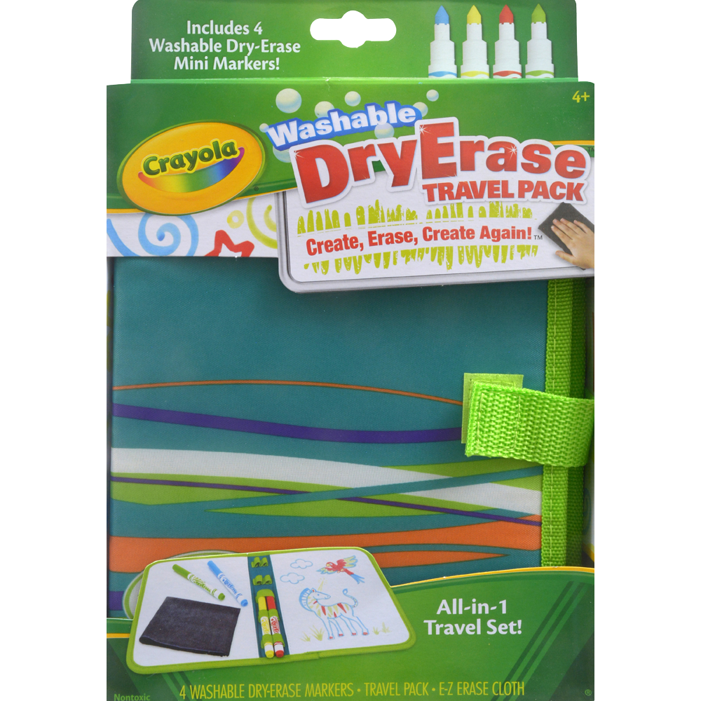 slide 1 of 1, Crayola Dry Erase Travel Pack, 1 ct