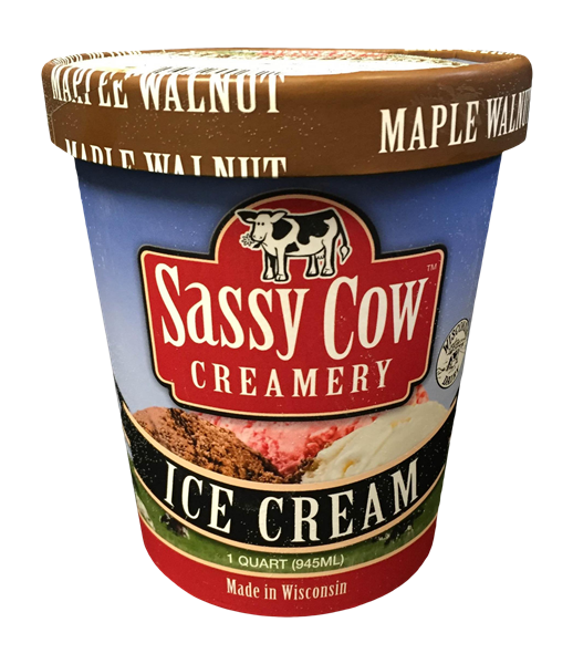 slide 1 of 1, Sassy Cow Creamery Ice Cream Maple Walnut, 1 qt