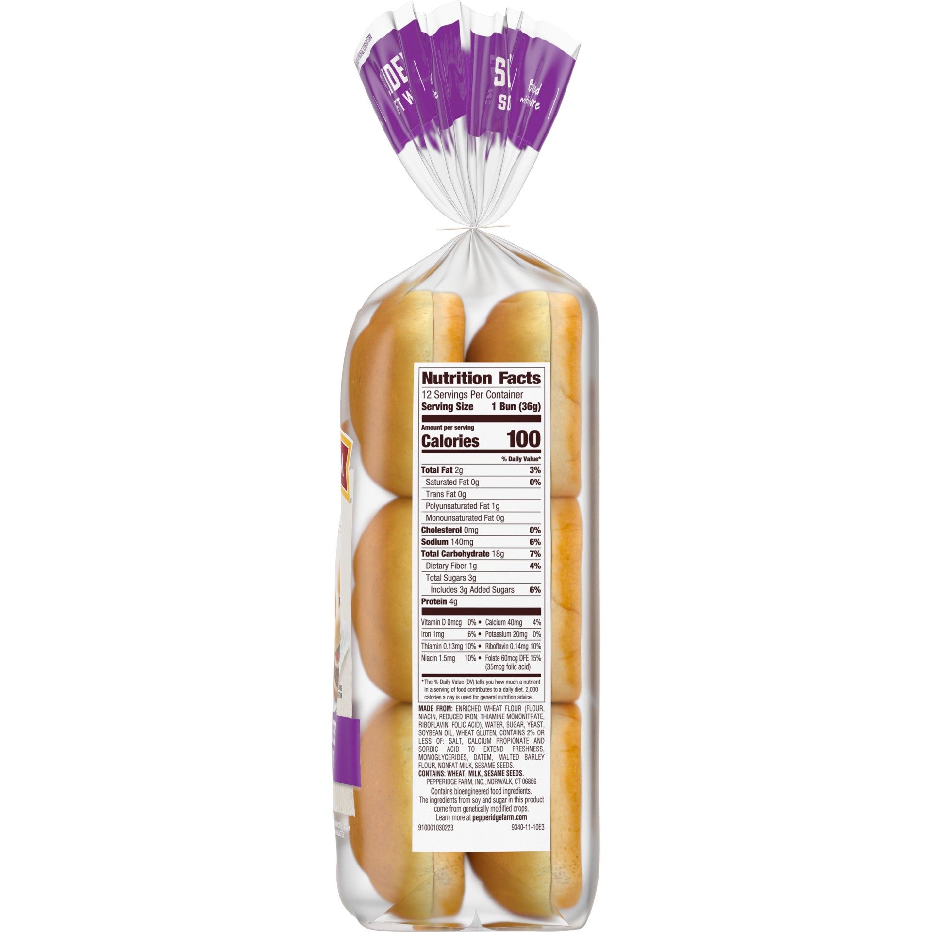 slide 2 of 5, Pepperidge Farm Soft White Slider Buns, 12-Pack Bag, 15 oz