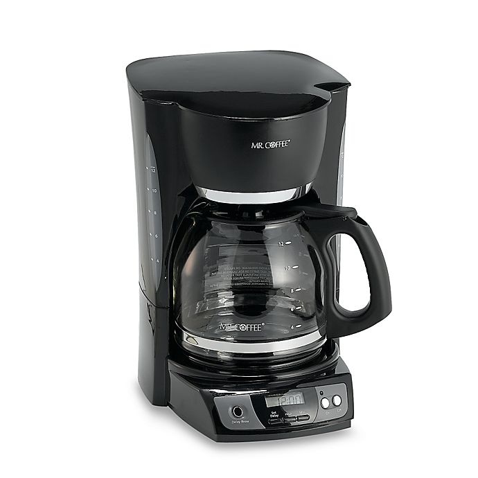 slide 1 of 1, Mr. Coffee 12-Cup Programmable Coffee Maker - Black, 1 ct