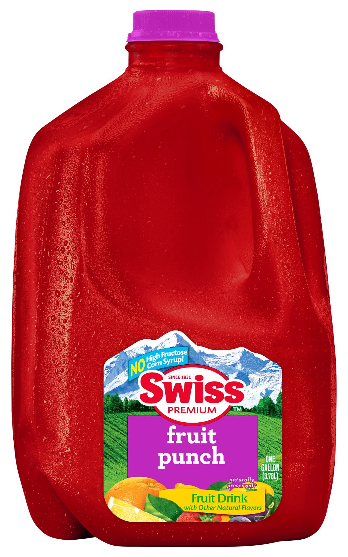 slide 1 of 4, Swiss Premium Fruit Punch Drink - 1 Gallon Plastic Jug - 1 gal, 1 gal