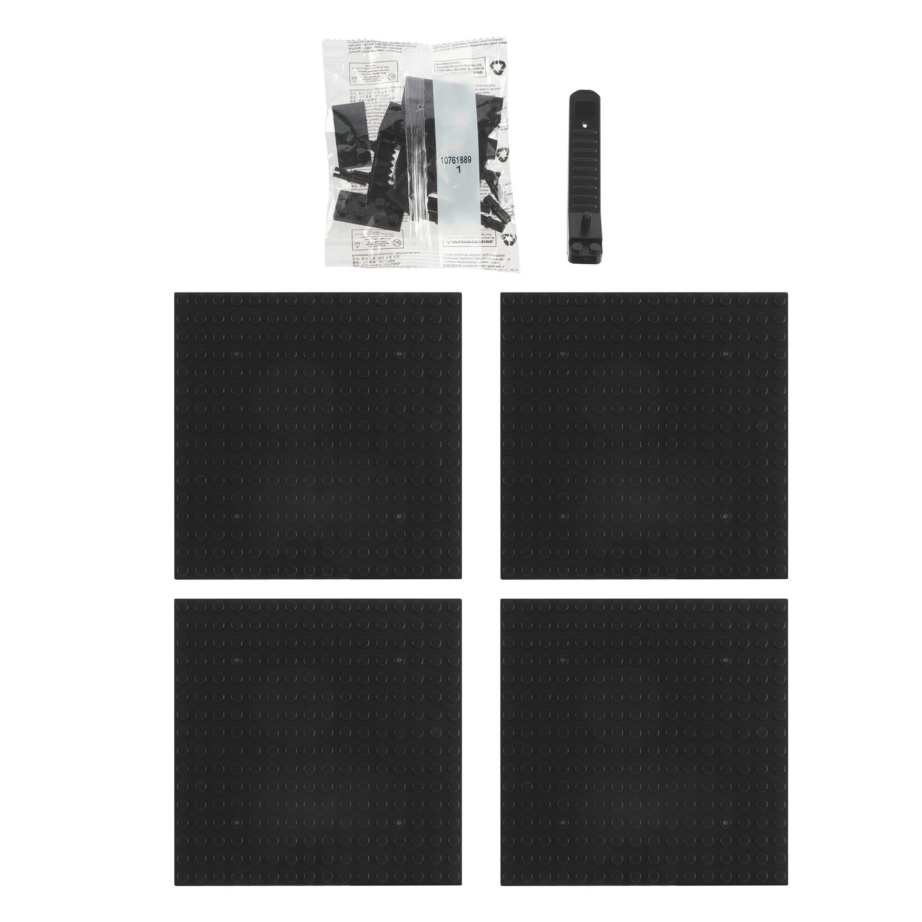 slide 4 of 6, 10" X 10" Mushroom Pixelated Brick Art Kit By Make Market, 10 in x 10 in