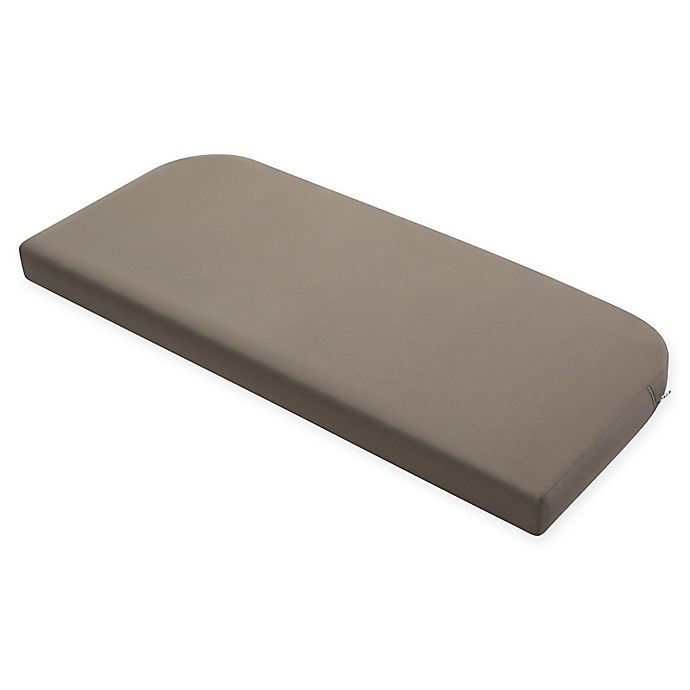 slide 1 of 15, Classic Accessories Patio Bench/Settee Cushion Slip Cover and Foam - Dark Taupe, 1 ct