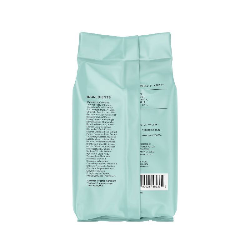 slide 6 of 11, The Honey Pot Company Prebiotic Wipes 30 ea, 30 ct