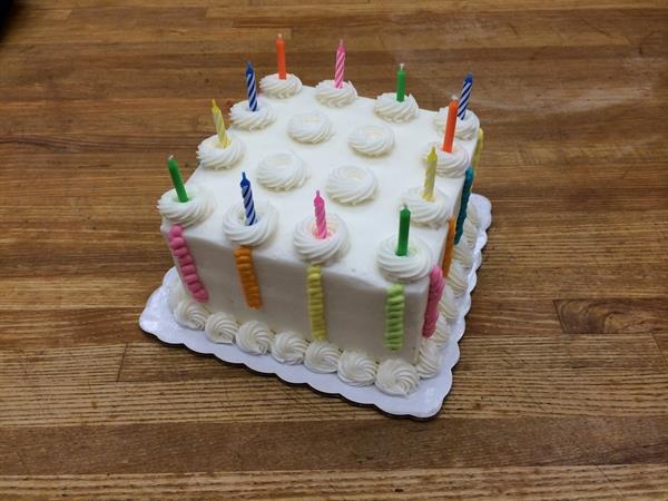 slide 1 of 1, 8 Inch Classic Birthday Cake, 1 ct