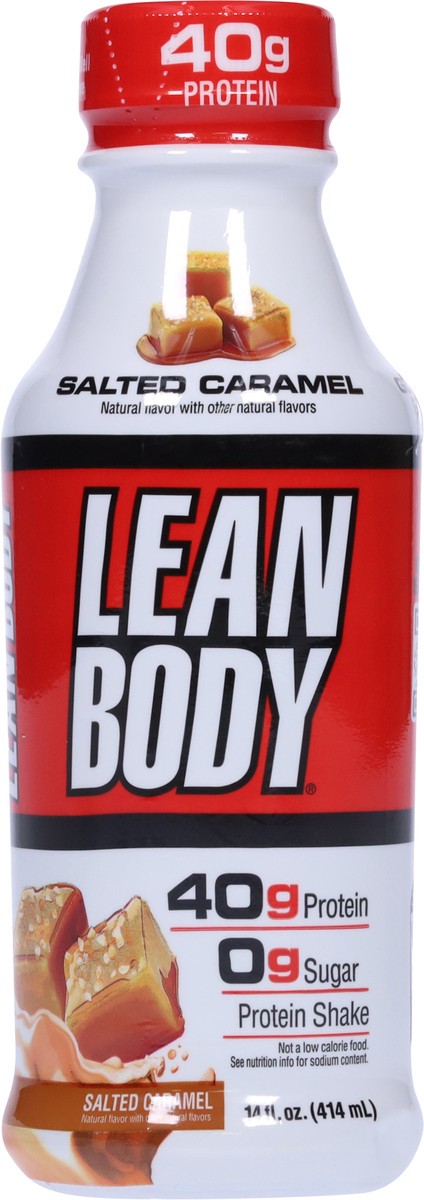 slide 9 of 9, Lean Body Salted Caramel Protein Shake 14 fl oz, 14 fl oz