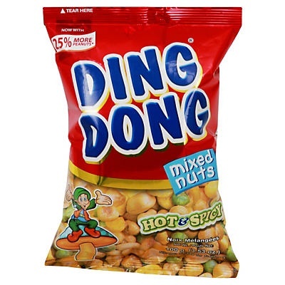 slide 1 of 1, Ding Dong Hot & Spicy Mixed Nuts, 3.53 oz