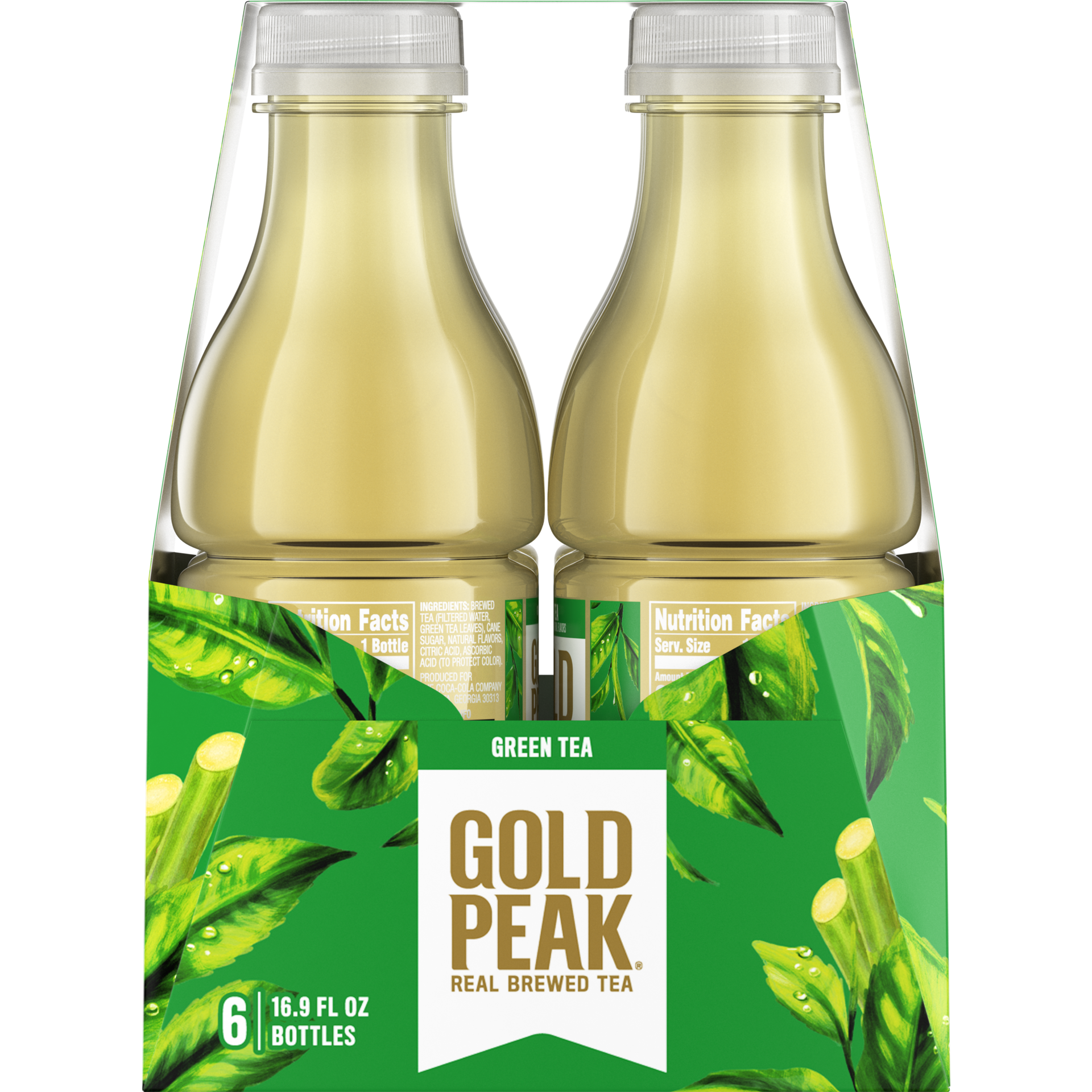 slide 4 of 5, Gold Peak Green Tea, 6 ct; 500 ml