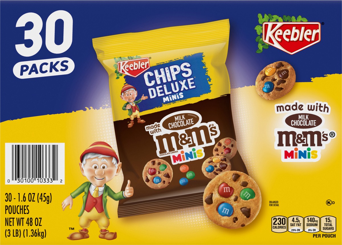 slide 2 of 10, Keebler Minis Milk Chocolate Chocolate Candies Cookies 30-1.6 oz, 48 oz