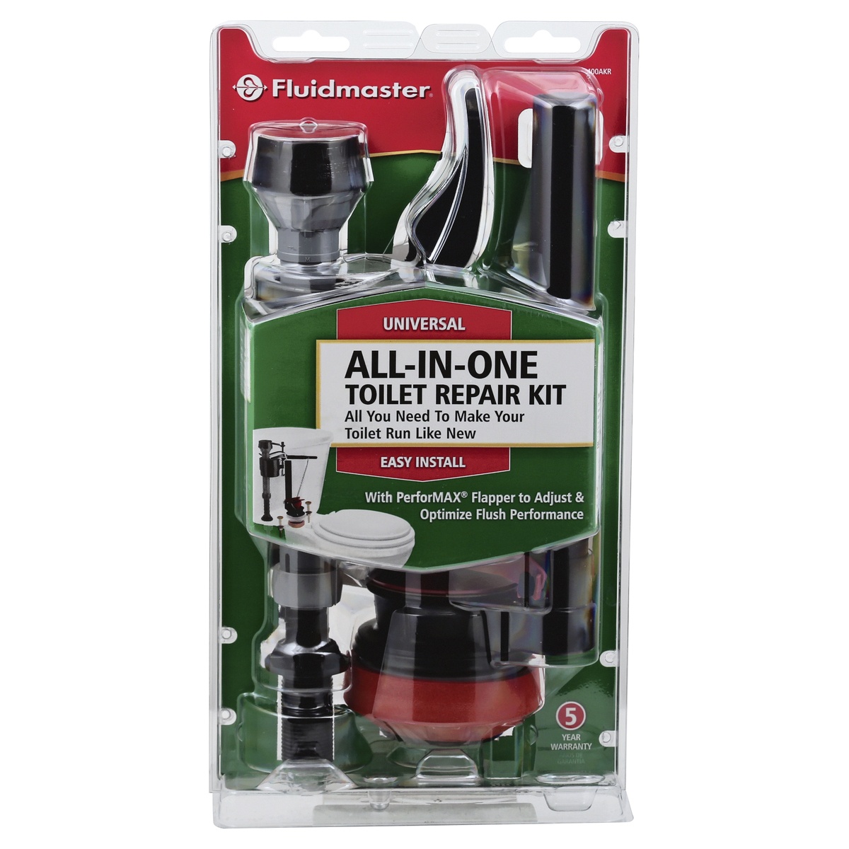 slide 1 of 1, Fluidmaster Universal All-In-One Easy Install Toilet Repair Kit 1 ea, 1 ea