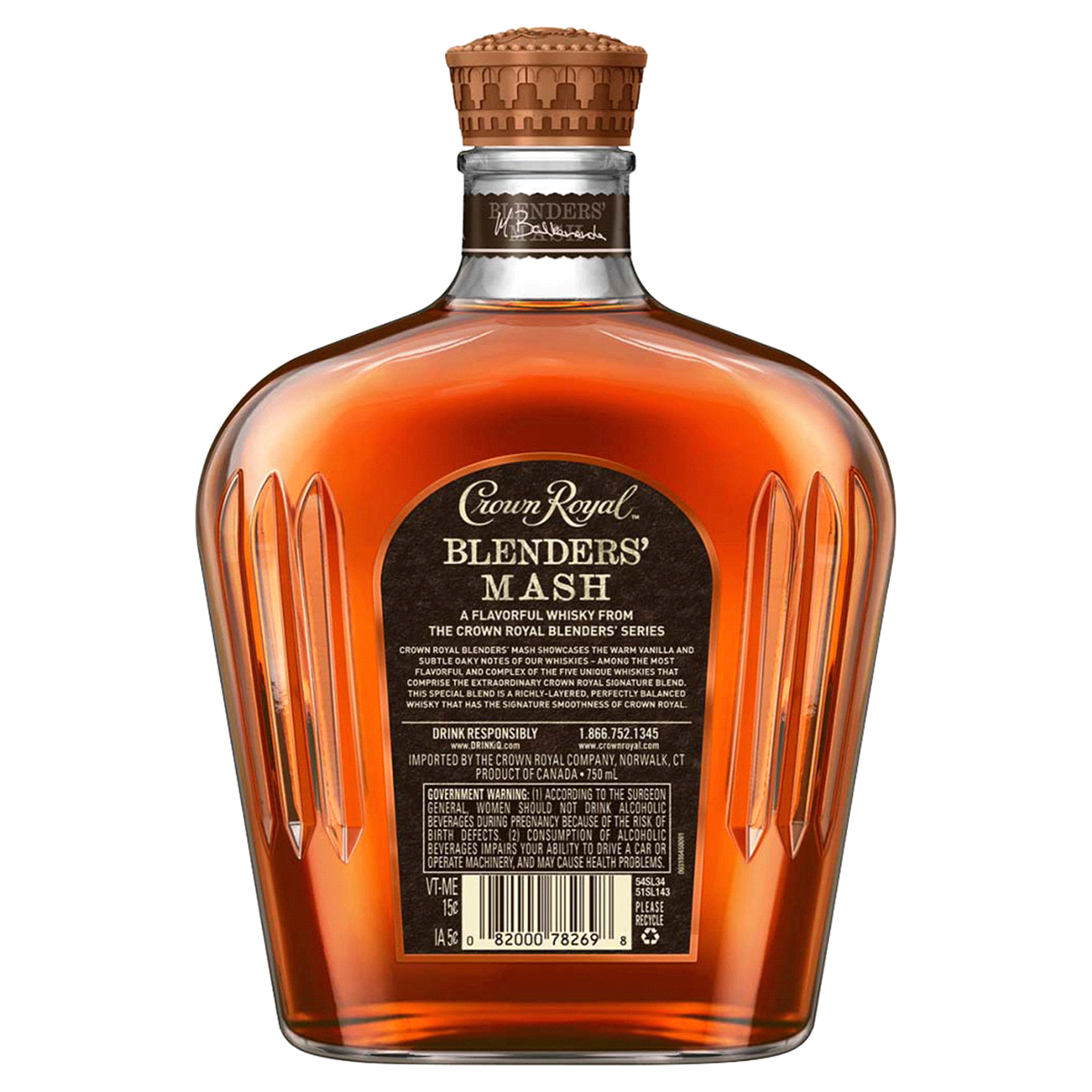 slide 2 of 3, Crown Royal Bourbon Mash Canadian Whisky, 750 ml