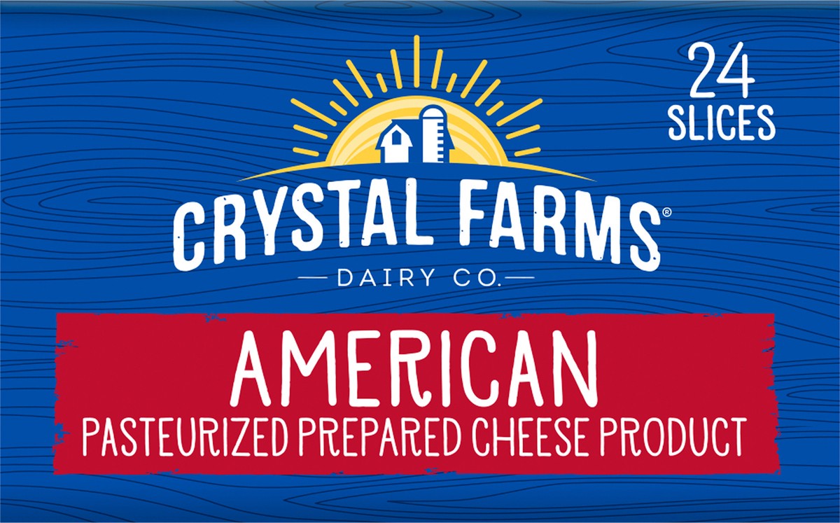 slide 5 of 8, Crystal Farms Cheese Slices, 24 ct