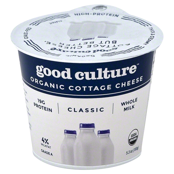 slide 1 of 1, good culture Cottage Cheese Classic Organic, 5.3 oz