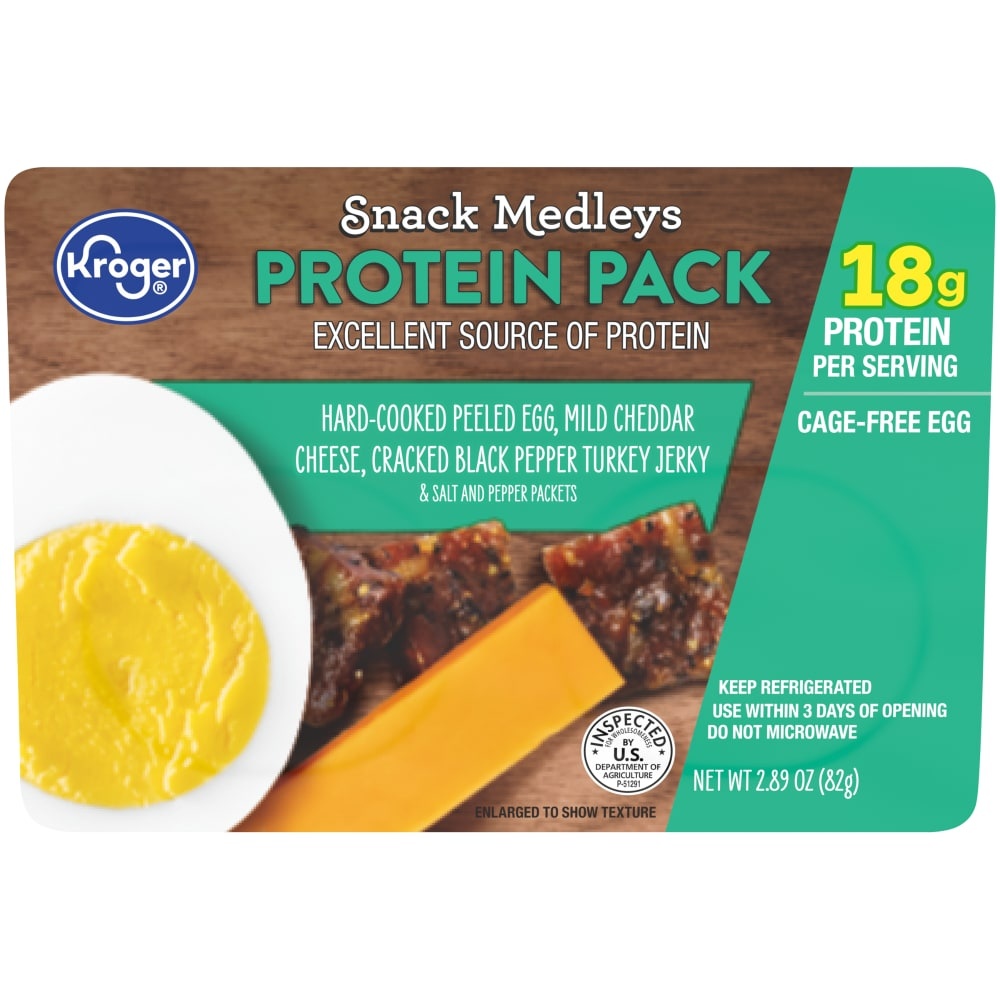 slide 1 of 1, Kroger Turkey Jerky Protein Pack Snack Medley, 2.89 oz